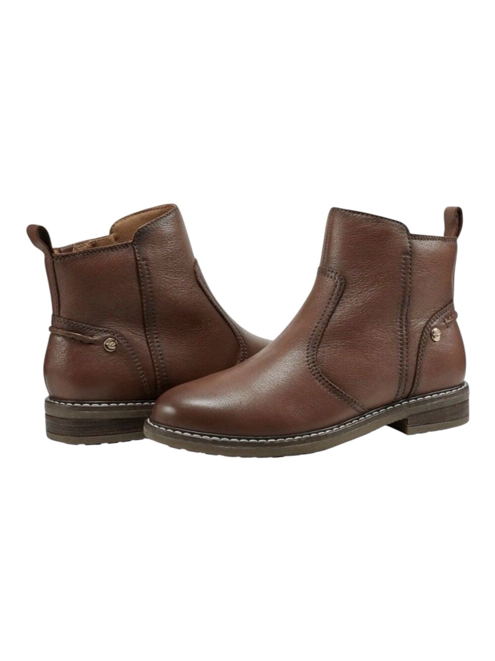 Easy Spirit Women's Juna Block Heel Casual Booties Brown Size 7 NIB
